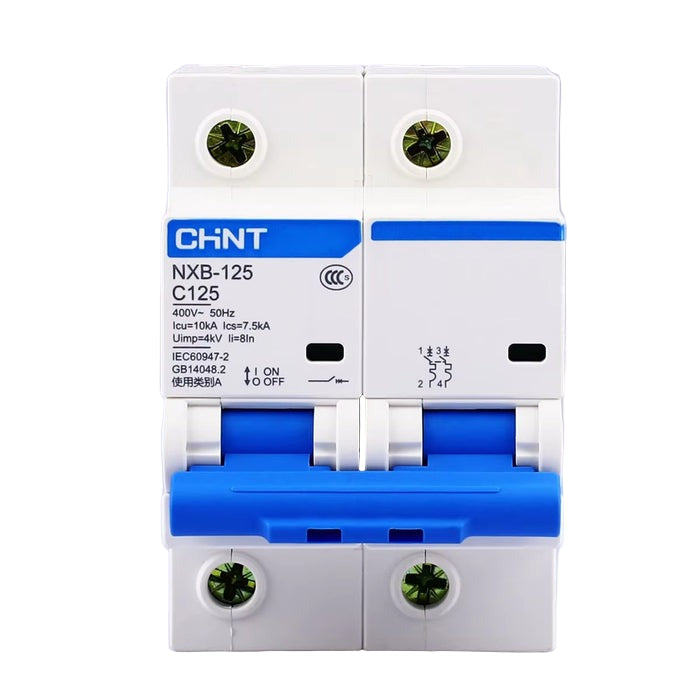 CHINT NXB-125 125A MCB Circuit Breaker – High Breaking Capacity
