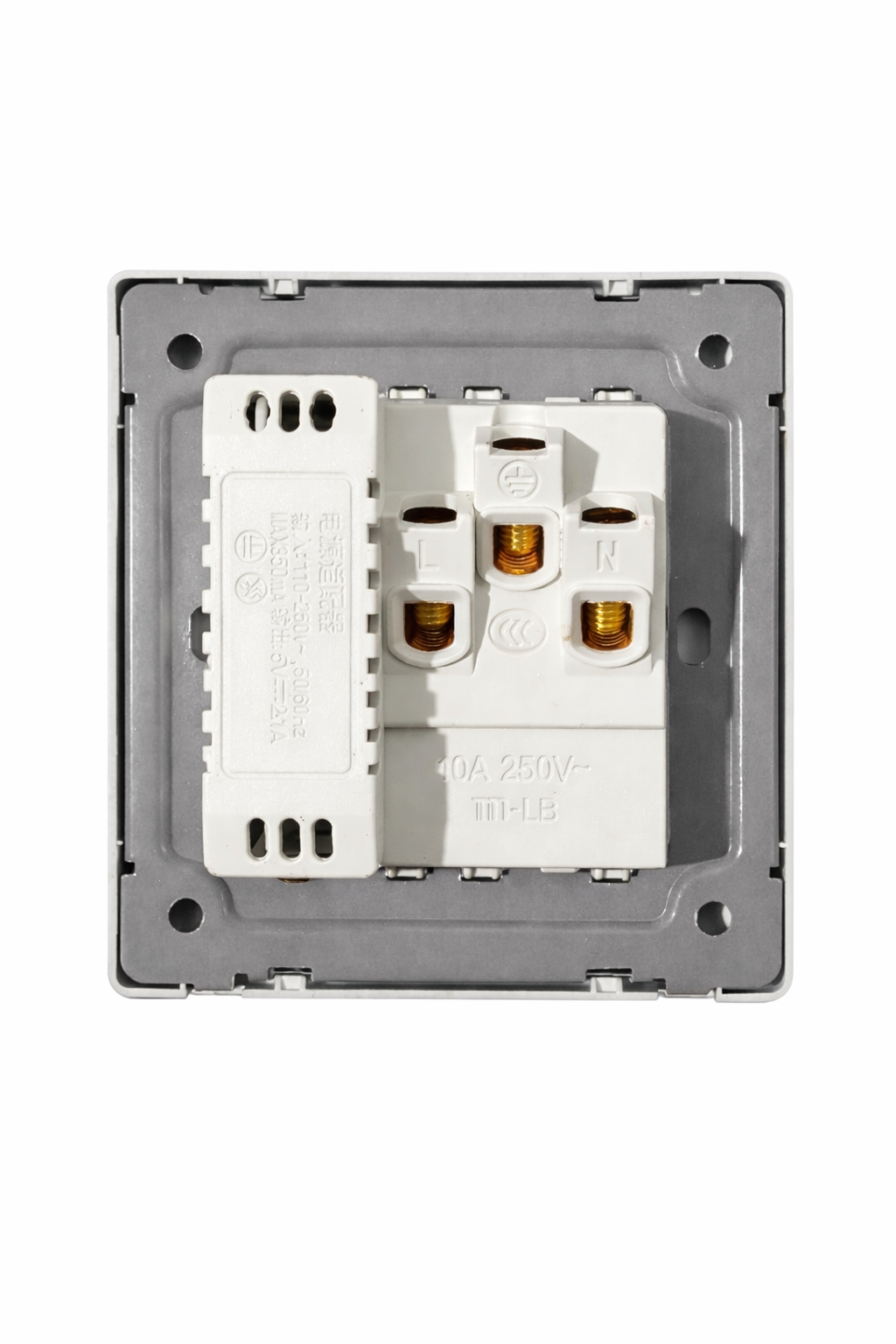 Multi Light Plug 13A USB & Type C Slots - Black