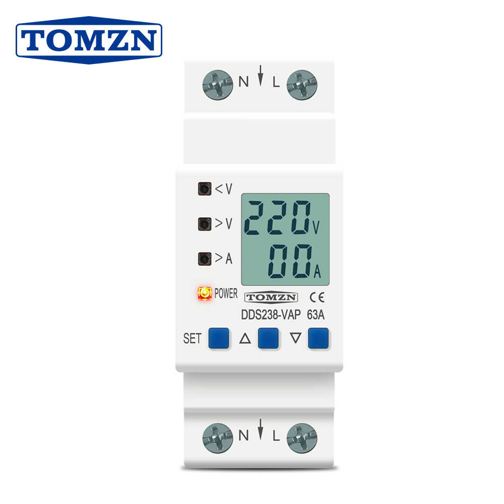 Tomzn DDS238-VAP 4in1 Digital Adjustable voltage protector with current limit 63A