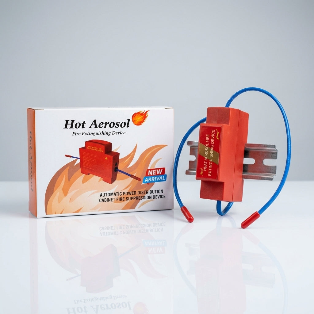Hot Aerosol Fire Extinguishing Device Din rail for Distribution box | Heat Aerosol Fire Extinguishing Device| Automatic Electrical Fire Suppression System