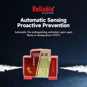 Automatic Fire Extinguishing Device 1P , Reliable, Din Rail Flame-retardant Device, Double End Strong Double Sided Adhesive C