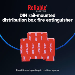 Automatic Fire Extinguishing Device 1P , Reliable, Din Rail Flame-retardant Device, Double End Strong Double Sided Adhesive C