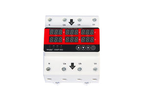 3 Phase 80A, VA Control Device, Reliable Din rail, adjustable Over Under Voltage, current limit protection, Relay, VA Protect