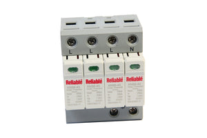 AC SPD 4P, 3P+N 10KA, 20KA, 40KA,60KA upto 440V, Reliable, House Surge Protector, Protective Low-voltage Arrester Device By R