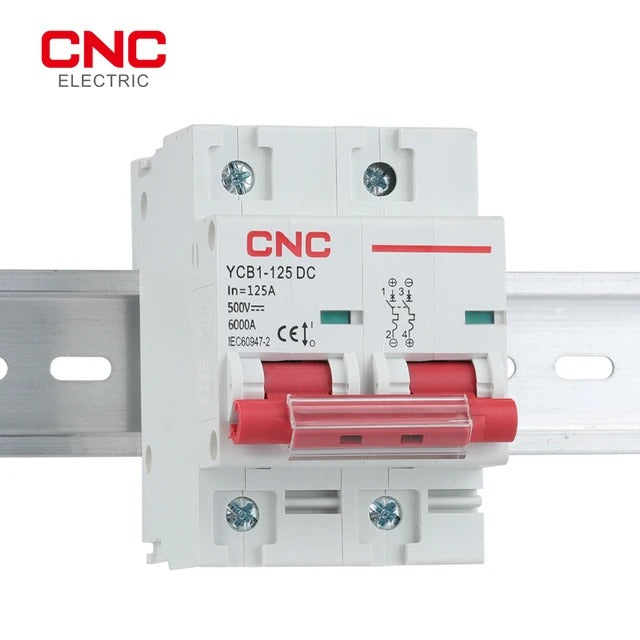 CNC YCB1-125DC 2P DC MCB Circuit Breaker
