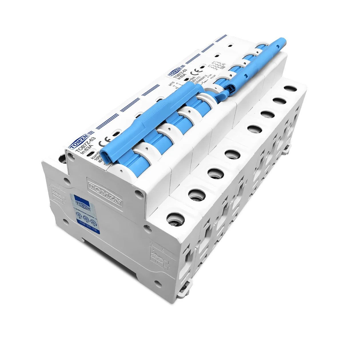 Tomzn TOB7Z-63 4P+4P 63A DC MTS Dual Power Manual Transfer Switch Circuit breaker for PV system