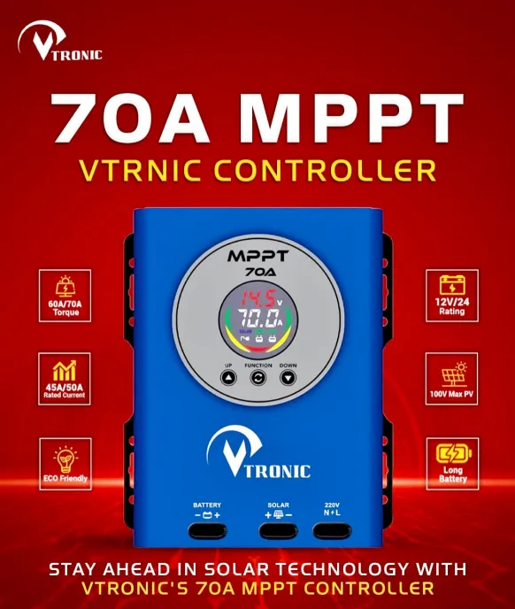 Vtronic MPPT 70A Controller 70A MPPT Hybrid