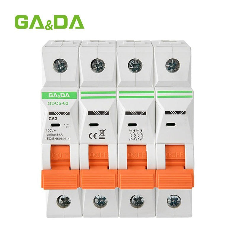 GA&DA GDC5-63 4P AC MCB Circuit Breaker – Durable 400V AC Circuit Breaker For Electrical Protection