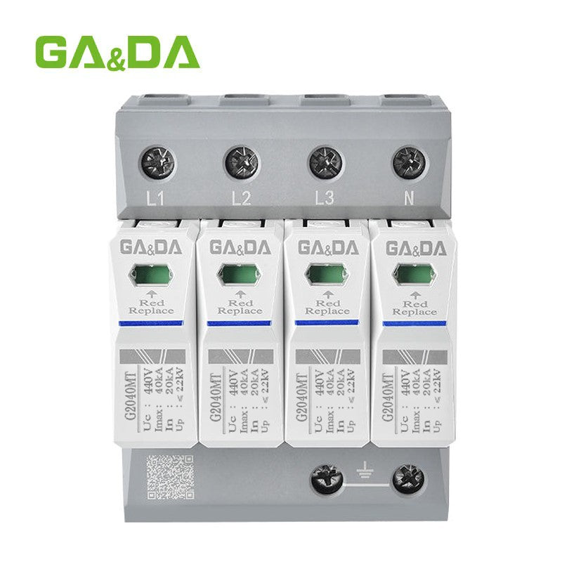 GA&DA G2040MT 4P 440V AC Surge Protection Device 40kA (SPD) – Heavy-Duty Power Surge Protector For Electrical Safety