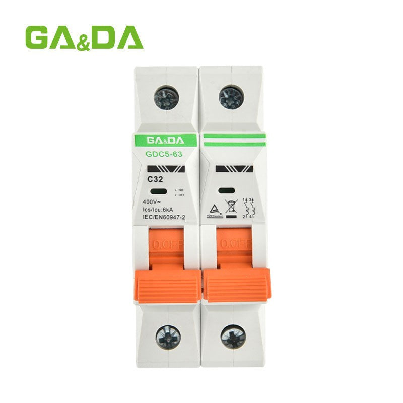 GA&DA GDC5-63 2P AC MCB Circuit Breaker – Durable 400V AC Circuit Breaker For Electrical Protection