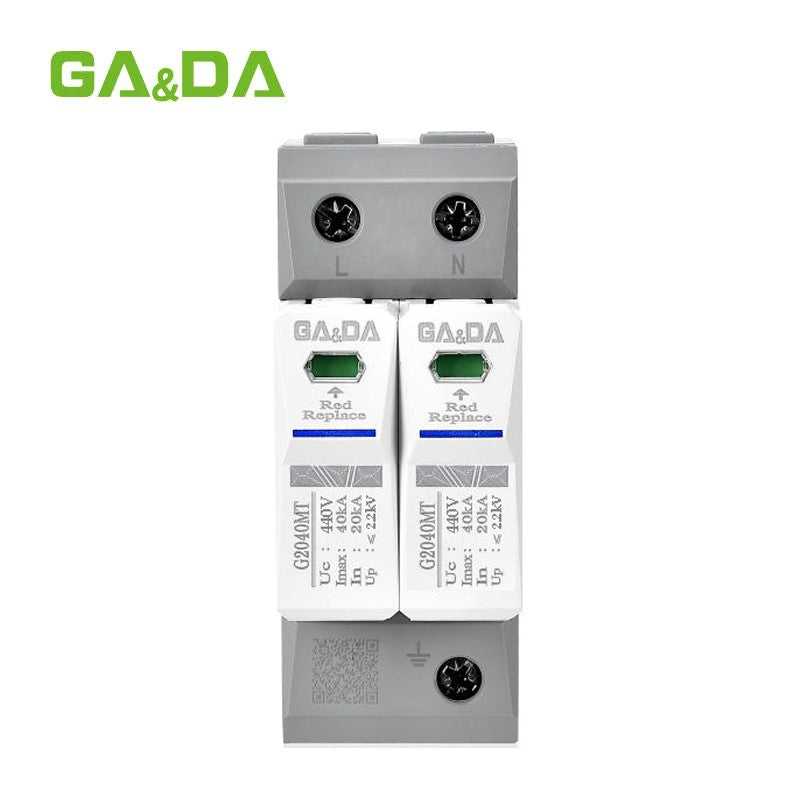 GA&DA 2P 440V AC Surge Protection Device 40kA SPD – Reliable Power Surge Protector For Electrical Safety