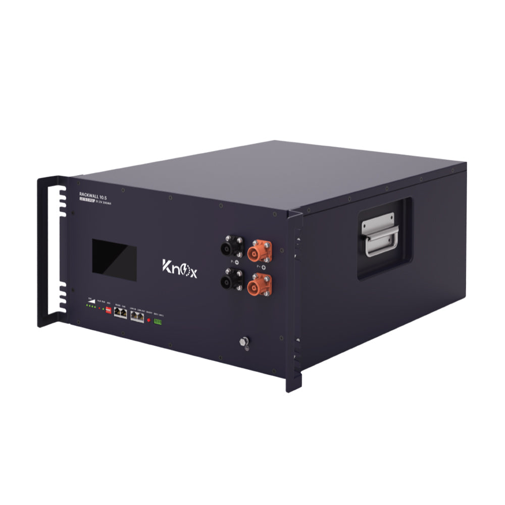 Knox Rack Wall 10.5 - 51.2V 200AH IP20 Touch LCD Display Lithium-Ion Battery – 10.2kWh Wall-Mounted & Rack-Mount Design Energy Storage Solution