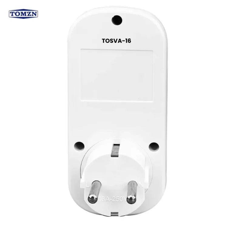 Tomzn 16A Socket Voltage Protector – Smart Power Surge & Voltage Guard