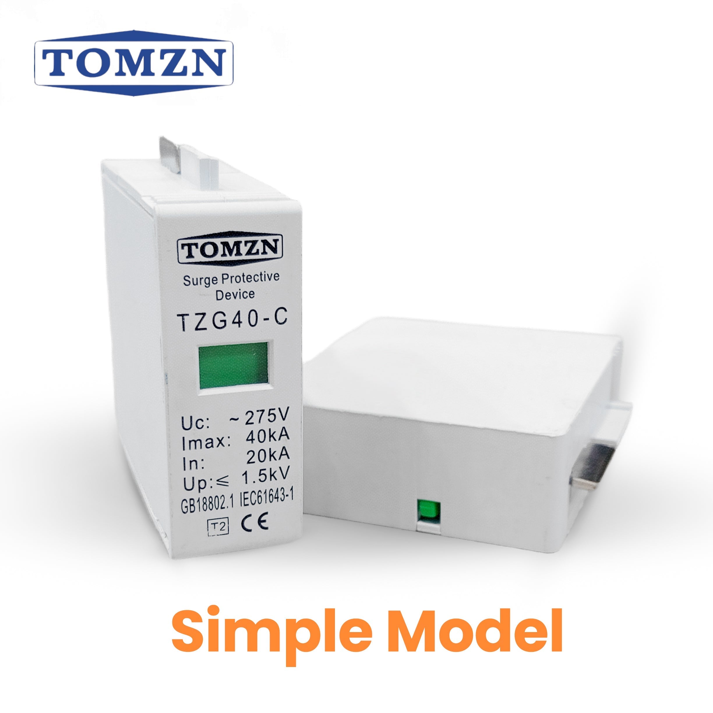 Tomzn TZG40-C AC SPD Replaceable replacement cartridge inserts