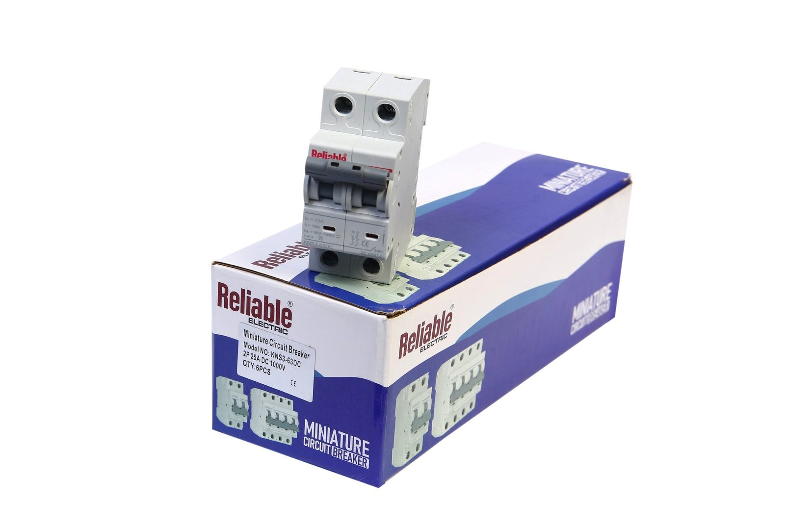 2P DC MCB 1000V, 25A, Direct Current Breaker Reliable Miniature Circuit Breaker For Solar PV System