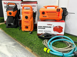 High Pressure Washer, Large, 160Bar, Flower Foam Gun/ Spray Gun, For Cleaning of Solar Panels, Cars, Bikes, Plants and Multi 