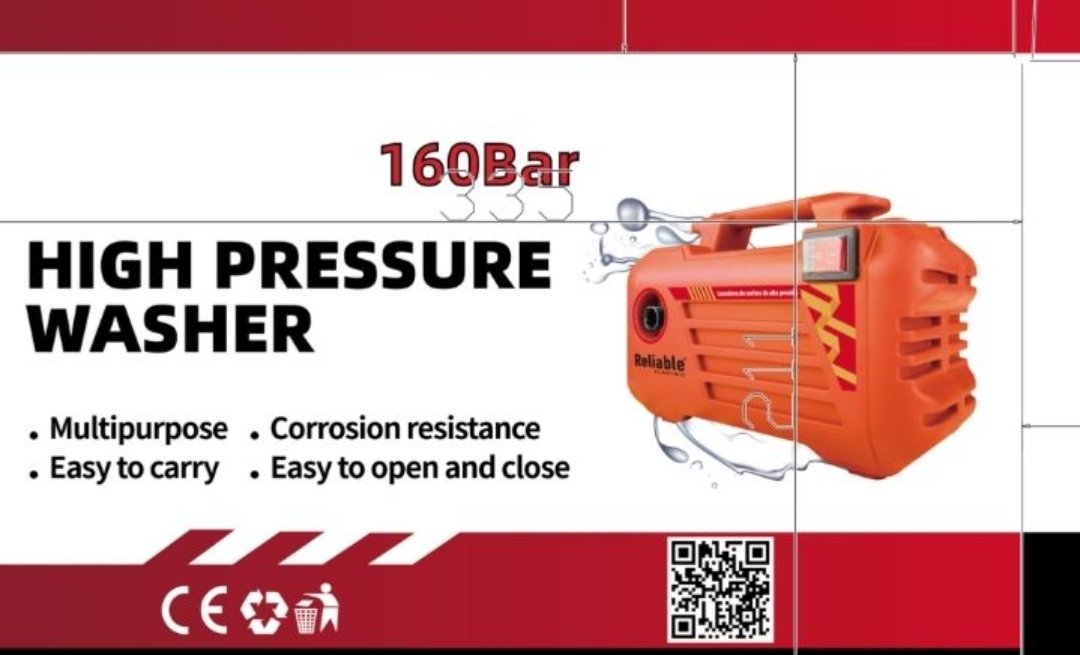 High Pressure Washer, Small, 160Bar, Flower Foam Gun/ Spray Gun, For Cleaning of Solar Panels, Cars, Bikes, Plants and Multi 