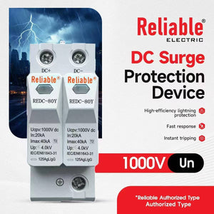 Reliable SPD DC 500V 600V 800V 1000V 20KA~40KA House Surge Protector Protective Low-voltage Arrester Device By Reliable Elect