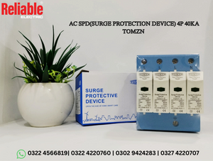 AC SPD 4P, 3P+N 10KA, 20KA, 40KA,60KA upto 440V, Tomzn, House Surge Protector, Protective Low-voltage Arrester Device By Reli