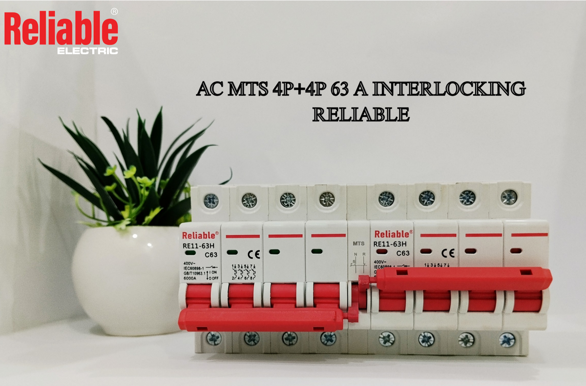 4P+4P MTS Interlocking 63A Reliable, Dual Power Manual Transfer switch, 4P 63A AC Change Over Breaker Type, Isolating Switch,