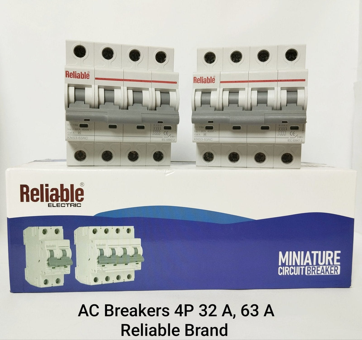 4P 63A AC, Reliable Breaker MCB, C type, 230/400V~ 50HZ/60HZ Miniature Circuit Breaker By Reliable Electric