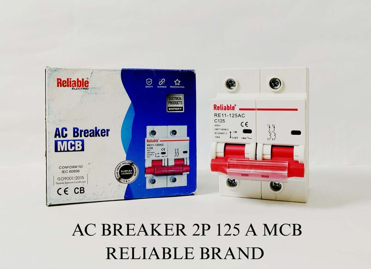 2P 125A AC, Reliable Breaker MCB, C type, 230/400V~ 50HZ/60HZ Miniature Circuit Breaker By Reliable Electric