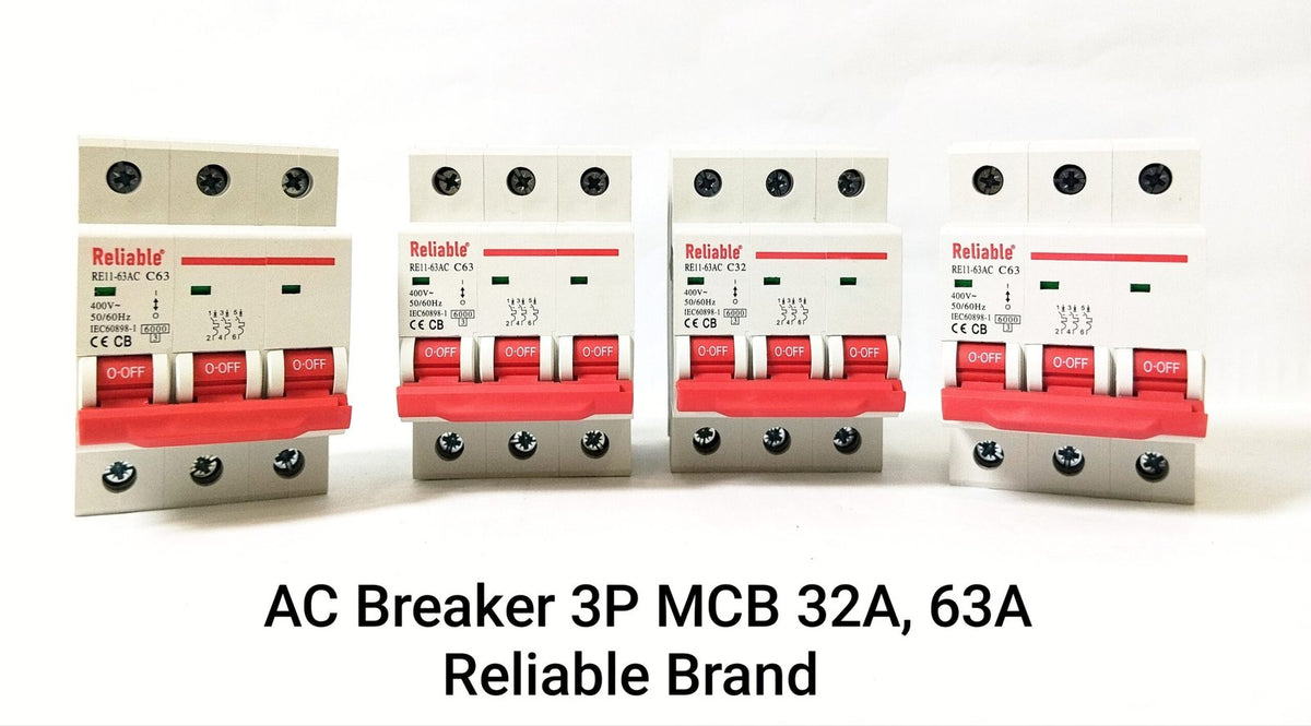 3P, 32A, 63A, Reliable AC Breaker MCB, C type 230/400V~ 50HZ/60HZ Miniature Circuit Breaker By Reliable Electric