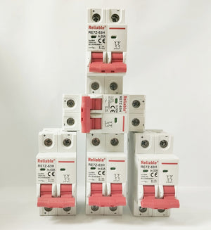 2P DC MCB 1000V, 25A, Direct Current Breaker Reliable Miniature Circuit Breaker For Solar PV System By Reliable Electric