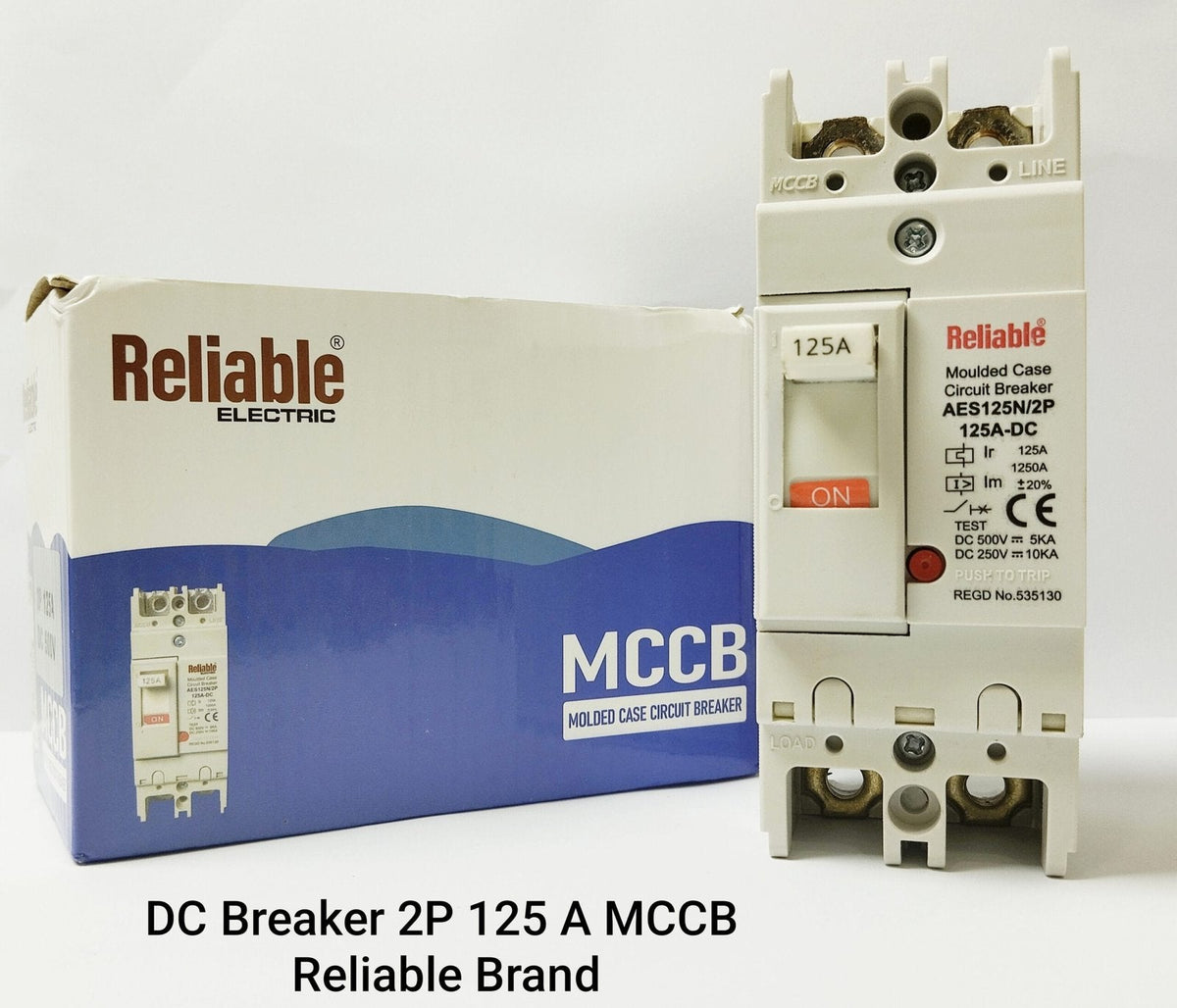 2P 125A MCCB, DC MCCB 500V Solar Molded Case Circuit Breaker MCCB of Reliable, Overload Protection ,Protector for Solar Photo