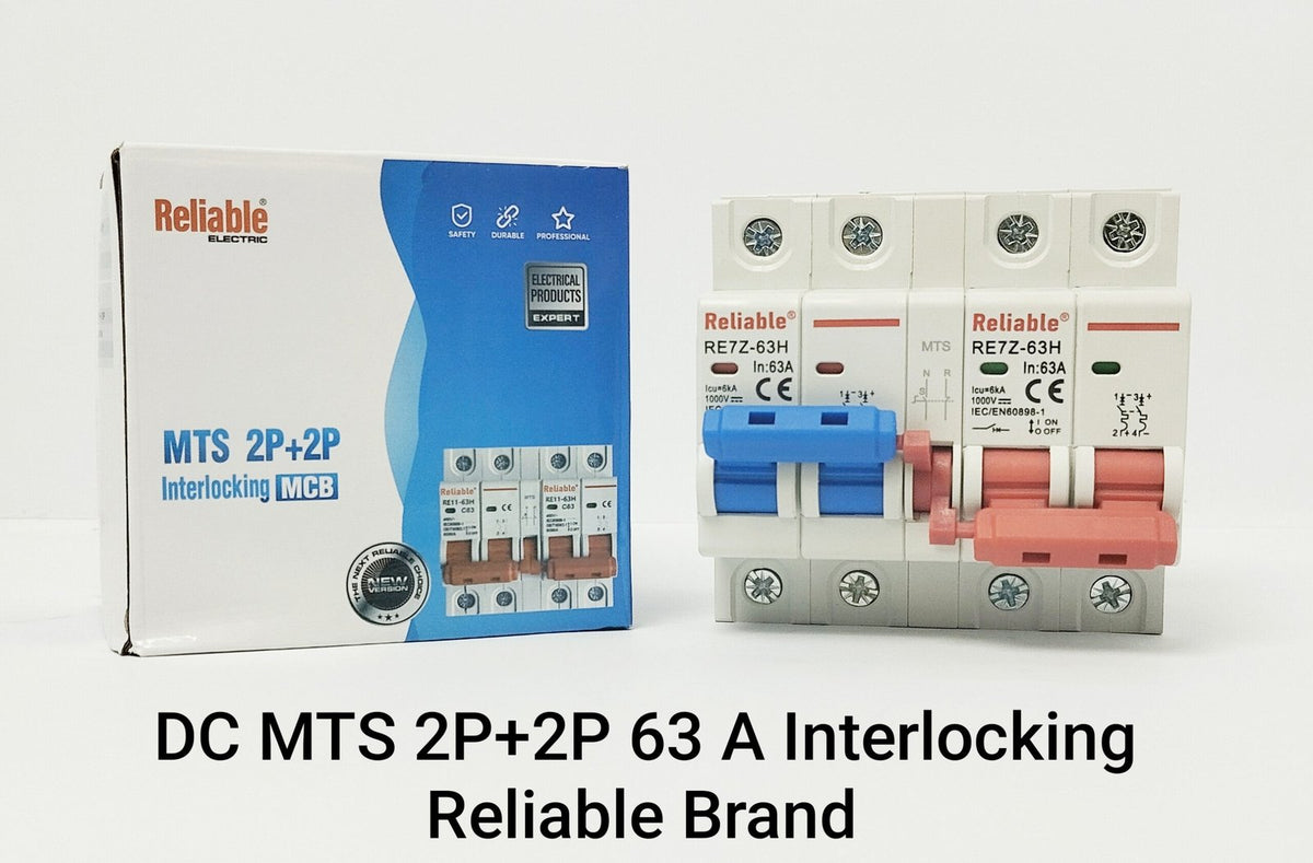 DC MTS 63A 2P+2P, Reliable, (DC MTS Dual Power Manual transfer switch DC Circuit breakers MCB for PV systems), DC Change Over
