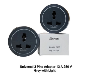 3 Pin Adapter 13A For 100CM and 70 CM Track Socket Kitchen Wall Outlet, 8000 Watt Universal Standard Round Removable Adapter 