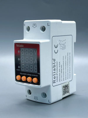 Wapda Unit Lock VA, 2P VA KWh 63A, VA KWh Control Device, Reliable Din rail, kwh energy merter, adjustable Over Under Voltage