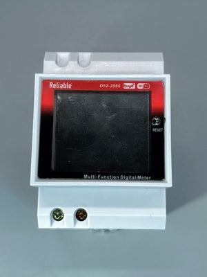 WIFI Smart 6IN1 Meter, Reliable Din Rail AC Monitor 110V 220V 100A Voltmeter Current Power Factor Active kWh Energy Frequency