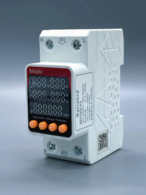 2P VA KWh, Watts, HZ 63A, VA KWh Control Device, Reliable Din rail, kwh energy merter, adjustable Over Under Voltage, current