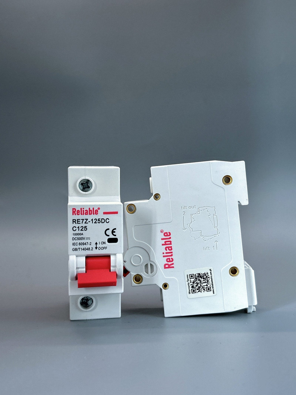 1P DC 125A MCB 500V, Direct Current Breaker Reliable Miniature Circuit Breaker For Solar PV System By Reliable Electric