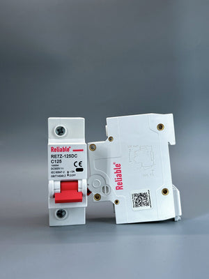 1P DC 125A MCB 500V, Direct Current Breaker Reliable Miniature Circuit Breaker For Solar PV System By Reliable Electric