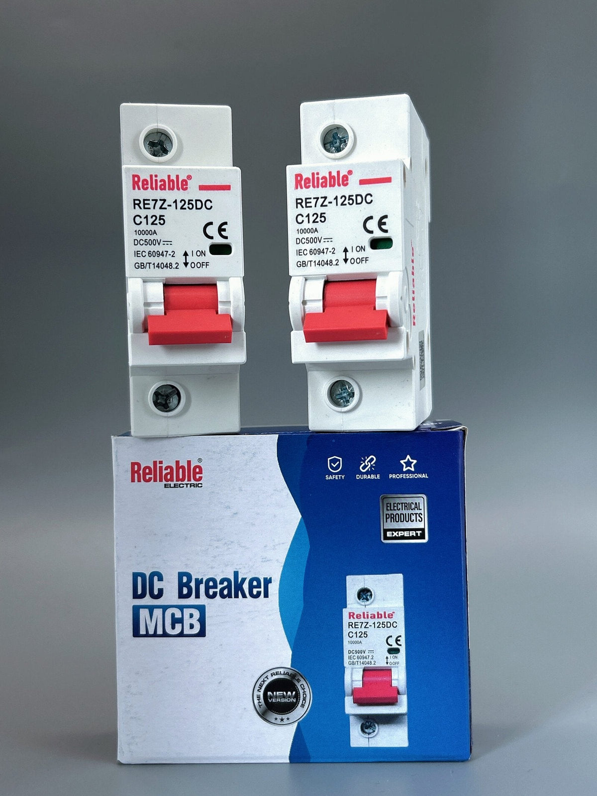 1P DC 125A MCB 500V, Direct Current Breaker Reliable Miniature Circuit Breaker For Solar PV System By Reliable Electric