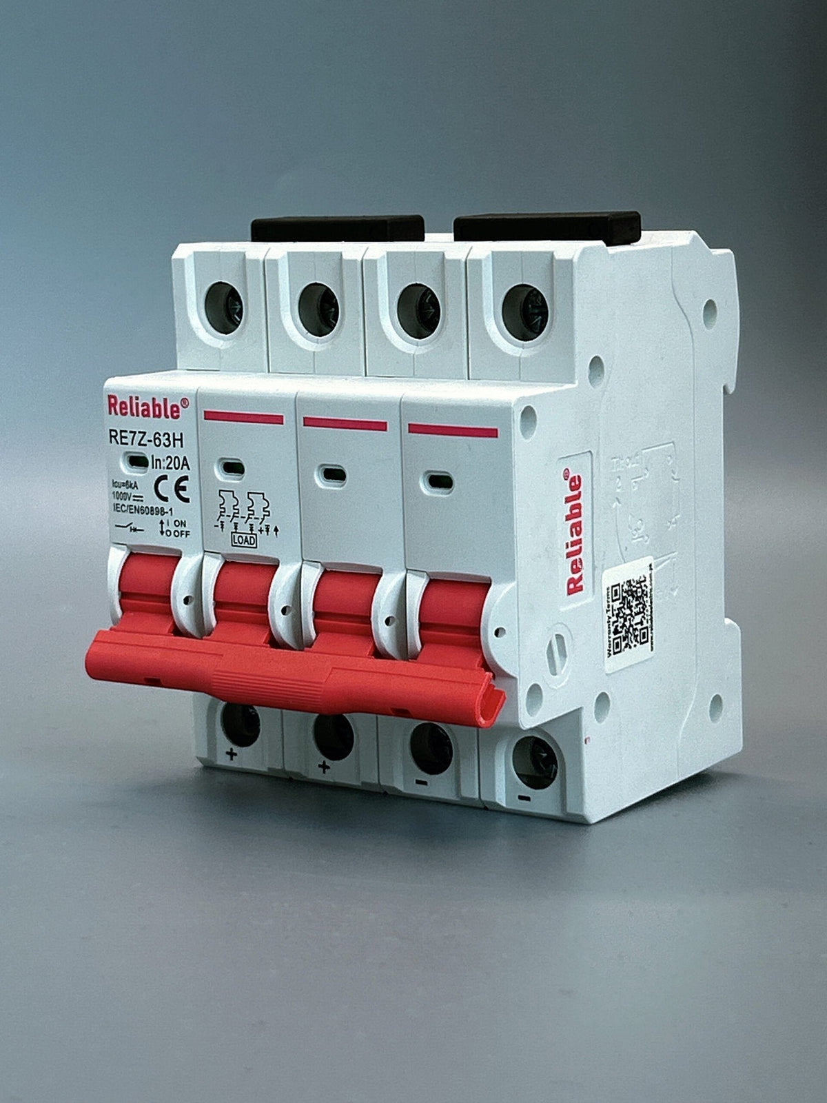 4P 20A DC 1000V, MCB, Direct Current Breaker Reliable, Miniature Circuit Breaker For Solar PV System By Reliable Electric