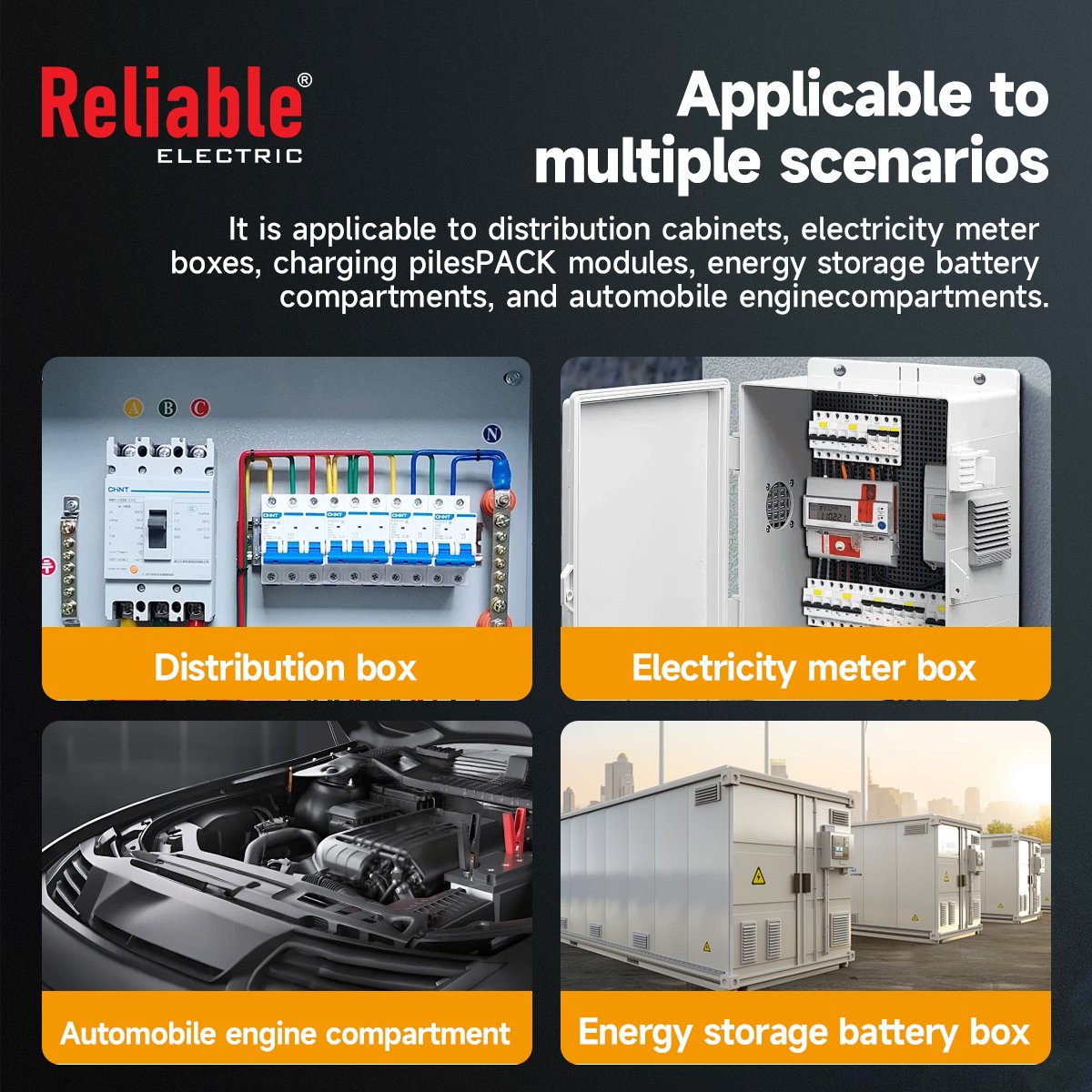 Automatic Fire Extinguishing Device 1P , Reliable, Din Rail Flame-retardant Device, Double End Strong Double Sided Adhesive C