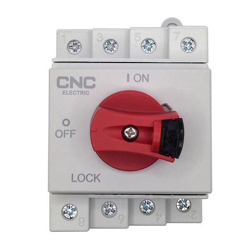 CNC YCISC8-32XPV 2 DC 1000 Isolator Switch 4P, 32A, 1000VDC with Lockable Handle