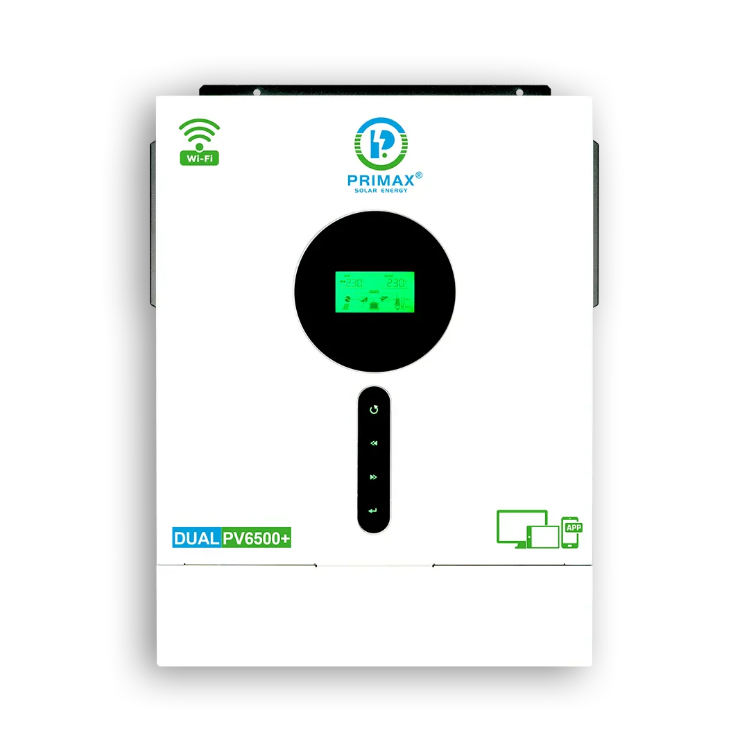 PRIMAX GALAXY DUAL PV6500+ 5.6KW HYBRID SOLAR INVERTER 5.6KW  With 6500W MPPT Solar Charge Controller