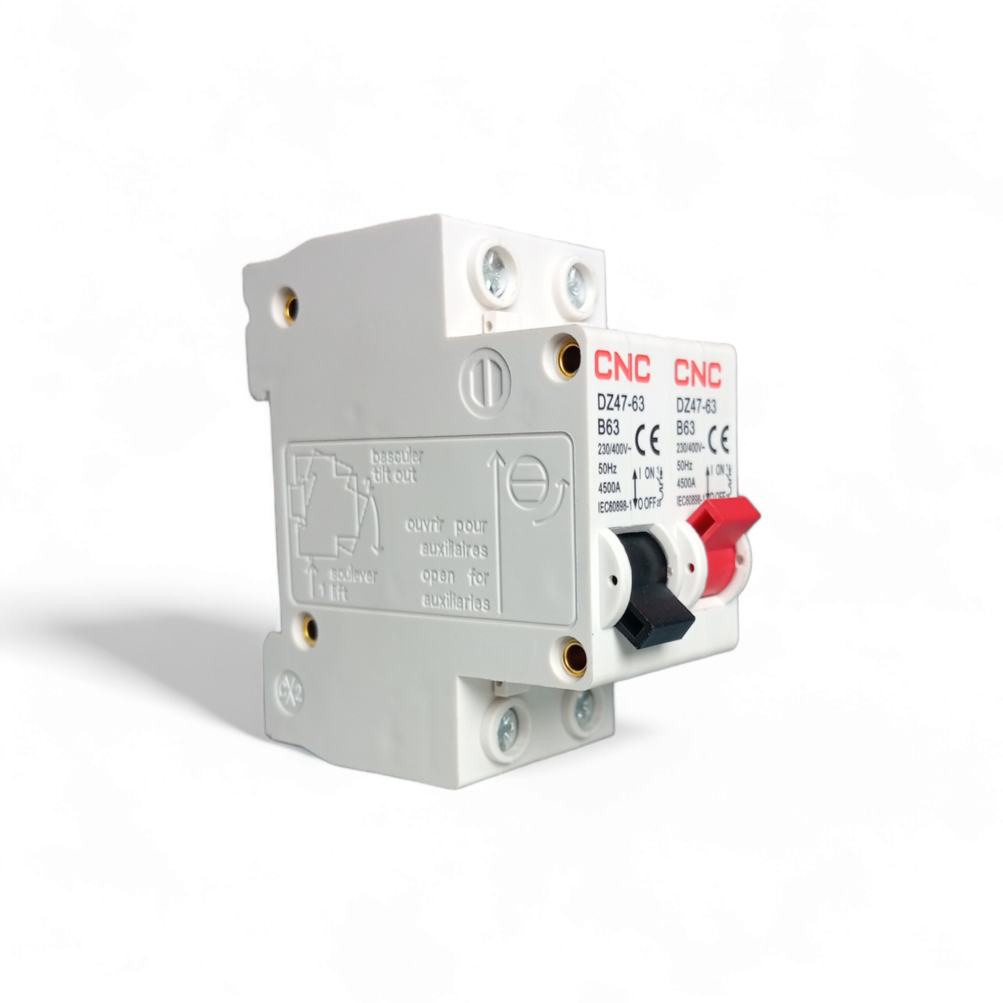 CNC YCB7-63 B63 1P+1P MTS AC Dual power Manual transfer switch Circuit breaker MCB 50HZ/60HZ Change Over