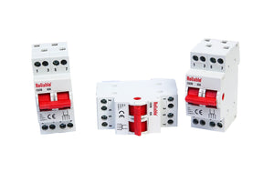 2P 63A Reliable MTS Dual Power Manual Transfer switch, 2P 63A AC Change Over Breaker Type, Isolating Switch, By Reliable Elec