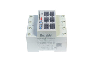 3 Phase 63A, VA Control Device, Reliable Din rail, adjustable Over Under Voltage, current limit protection, Relay, VA Protect