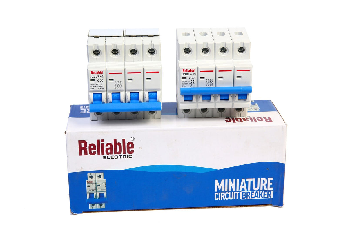 4P 20A DC 1000V, MCB, Direct Current Breaker Reliable, Miniature Circuit Breaker For Solar PV System By Reliable Electric