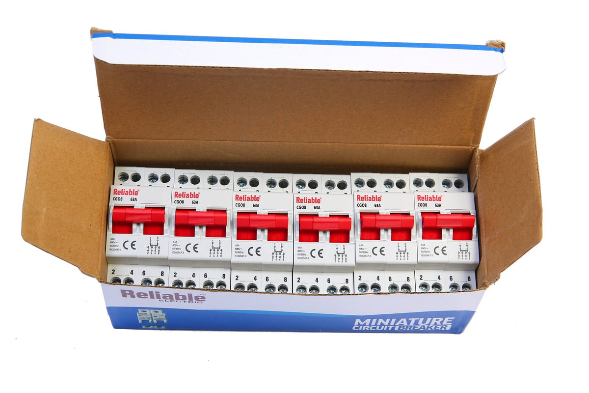 2P 63A Reliable MTS Dual Power Manual Transfer switch, 2P 63A AC Change Over Breaker Type, Isolating Switch, By Reliable Elec