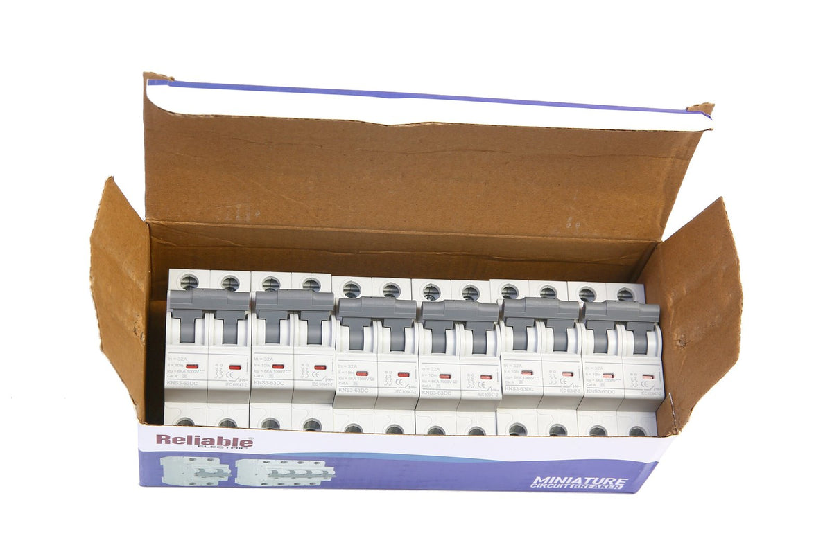 2P DC MCB 1000V, 32A, Direct Current Breaker Reliable Miniature Circuit Breaker For Solar PV System By Reliable Electric