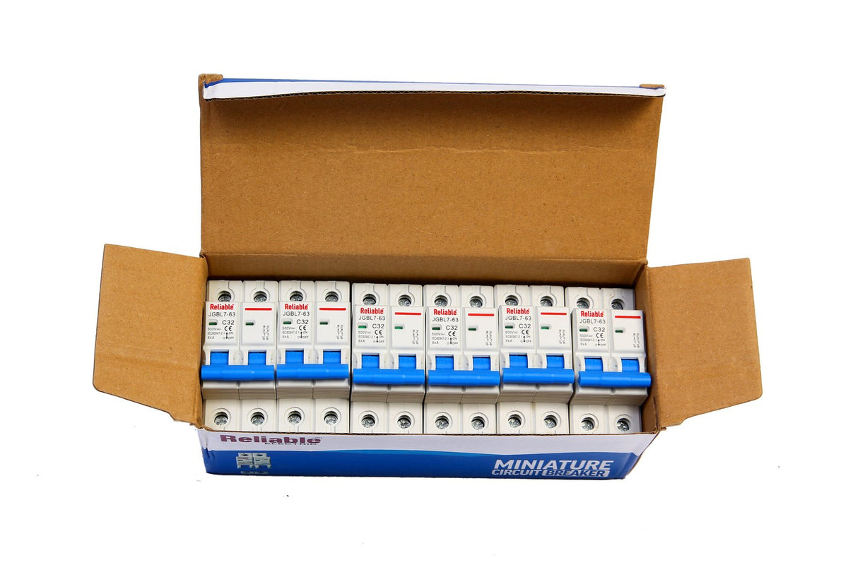 2P DC MCB 500V, 32A, Direct Current Breaker Reliable Miniature Circuit Breaker For Solar PV System By Reliable Electric