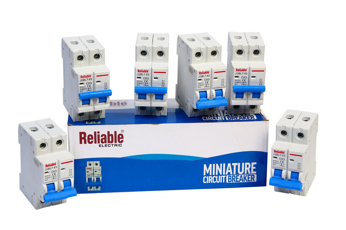 2P DC MCB 500V, 63A, Direct Current Breaker Reliable Miniature Circuit Breaker For Solar PV System By Reliable Electric