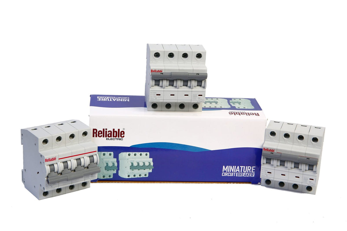 4P 32A AC, Reliable Breaker MCB, C type, 230/400V~ 50HZ/60HZ Miniature Circuit Breaker By Reliable Electric